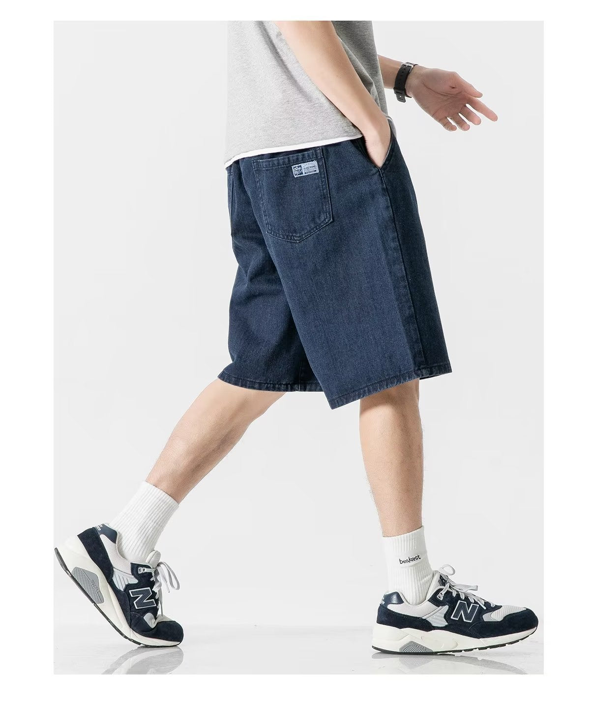 Breezy Blue Denim Shorts Men