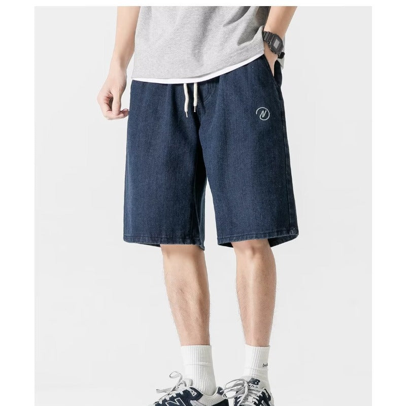 Breezy Blue Denim Shorts Men