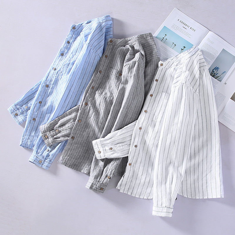 Long Sleeve Stripe Blouse