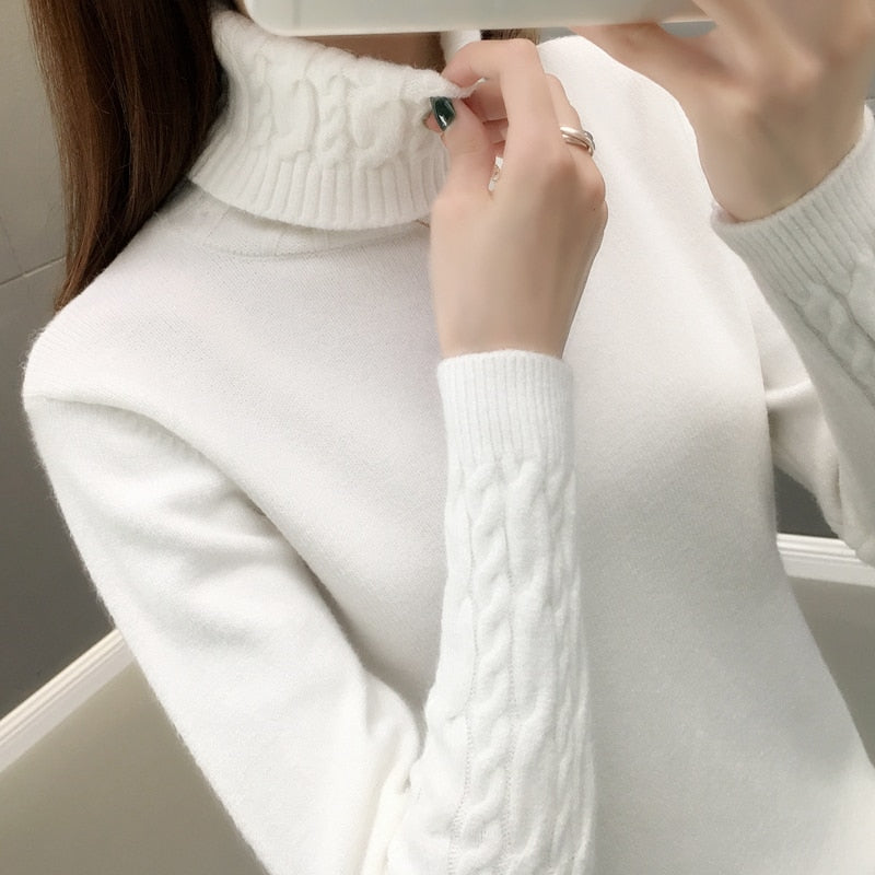 Long Sleeves Turtleneck Sweater for Women