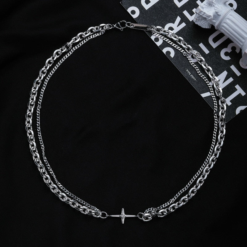 Stainless Steel Cross Necklace for Women & Men