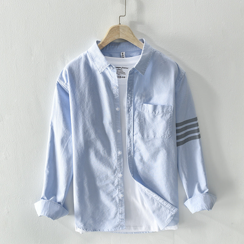 Modern Stripe-Accent Polo Shirt for Men