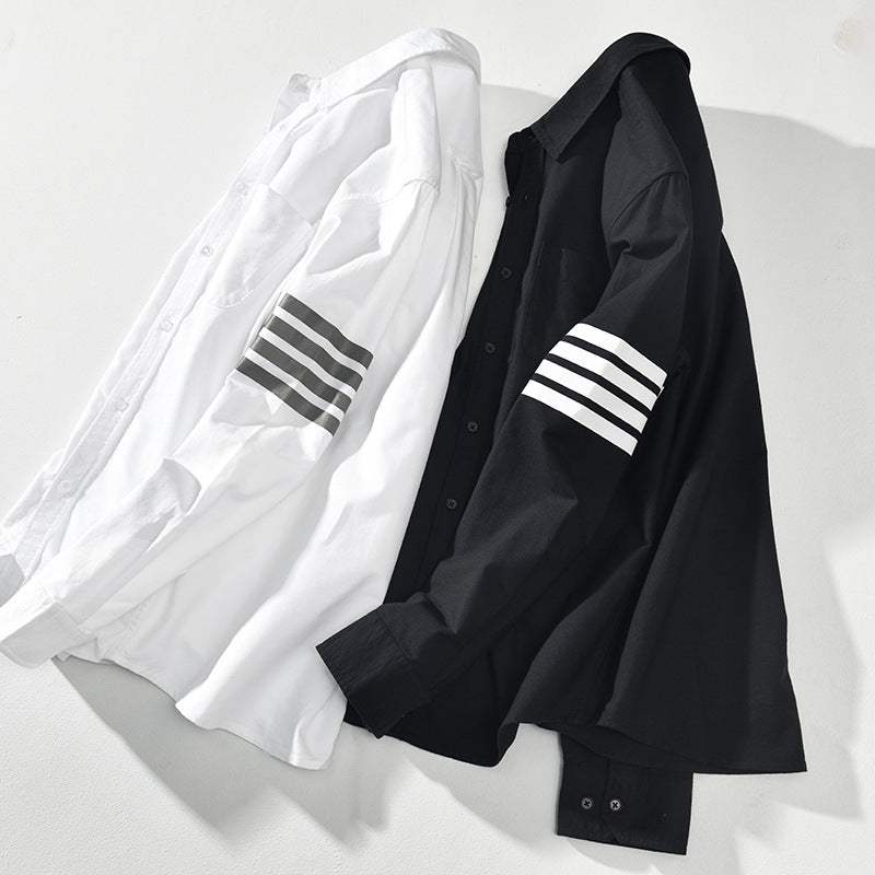 Modern Stripe-Accent Polo Shirt for Men