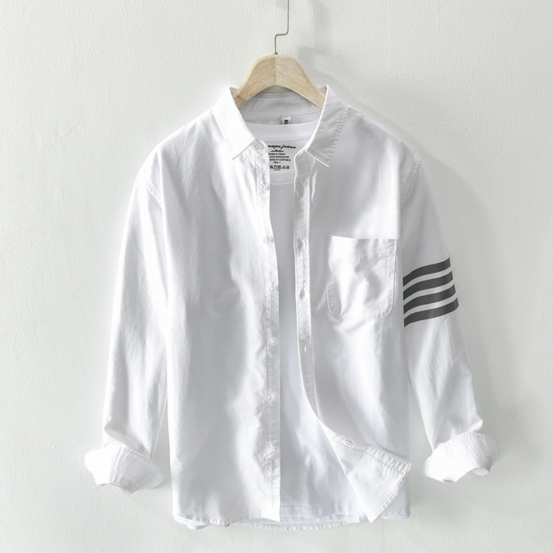 Modern Stripe-Accent Polo Shirt for Men
