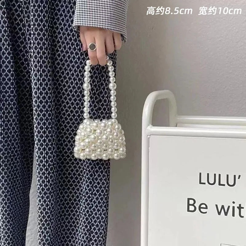 Chic Summer Pearl Mini Messenger Bag