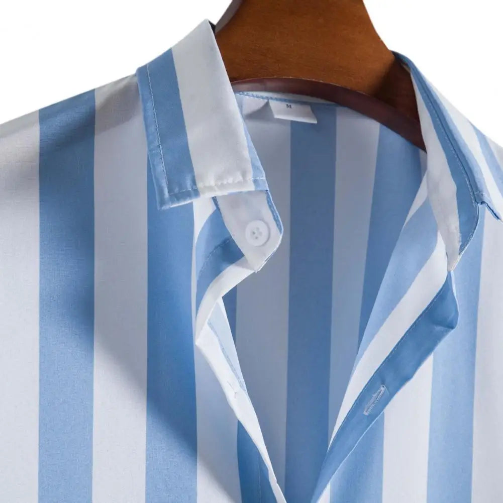 Coastal Breeze Striped Short Sleeve Shirt