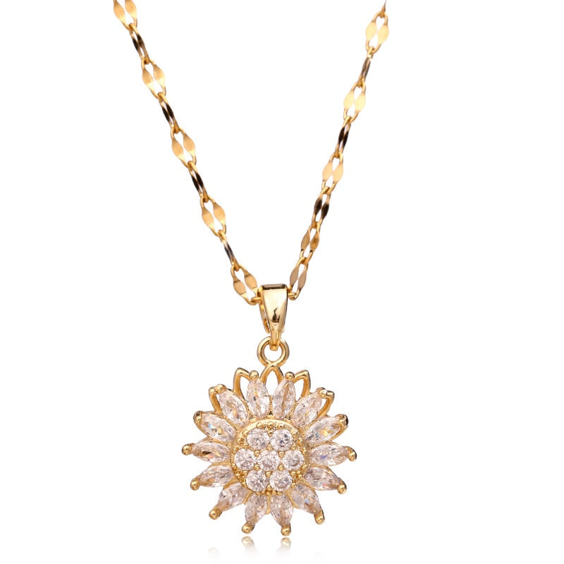Sunflower Necklace Jewelry