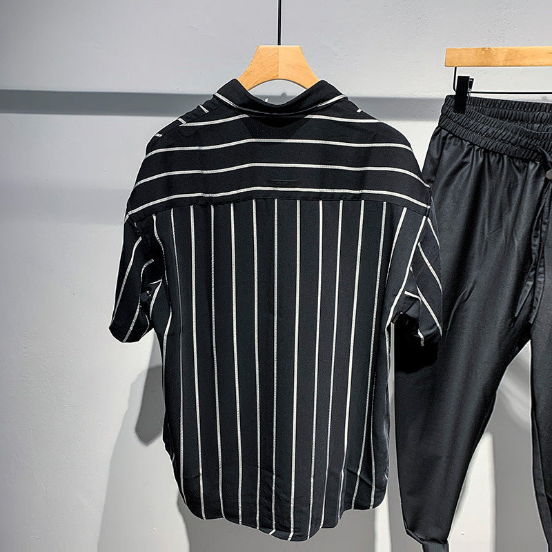 Urban Stripe Short-Sleeve Shirt
