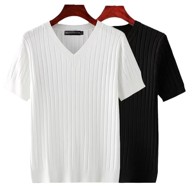 Men's Metro V-Neck Pleat Tee