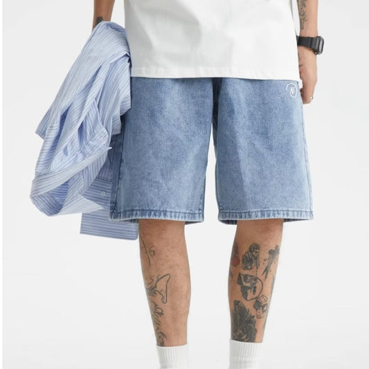 Breezy Blue Denim Shorts Men