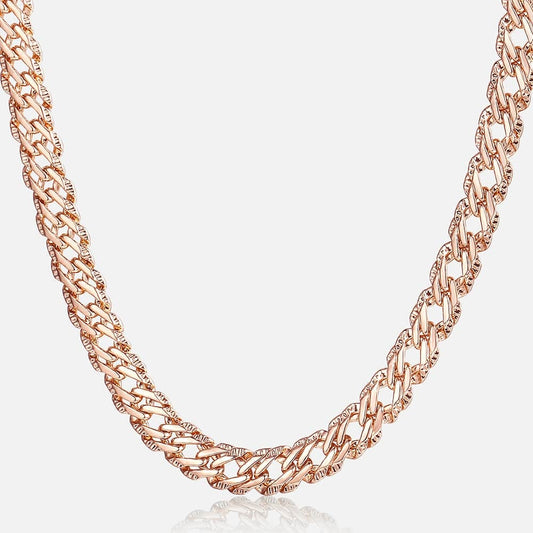 Trendy Rose Gold Necklace for Women & Men