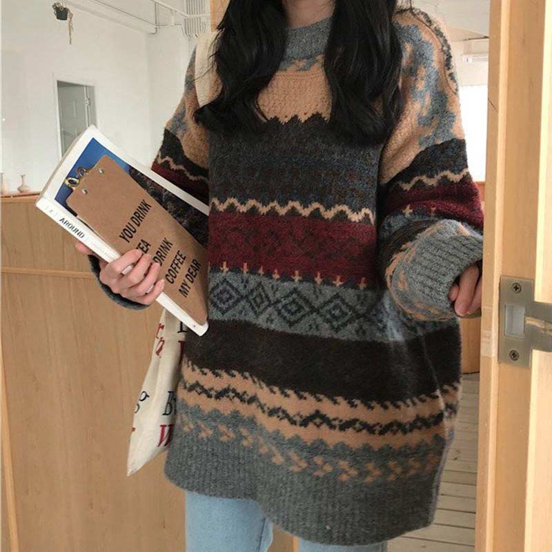 Korean Style Loose Pullover Knitwear