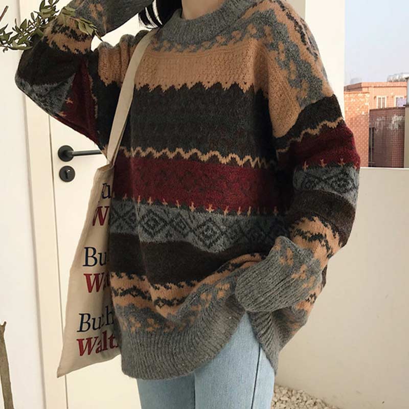 Korean Style Loose Pullover Knitwear