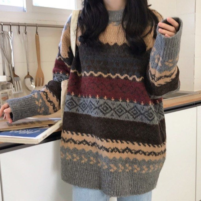 Korean Style Loose Pullover Knitwear