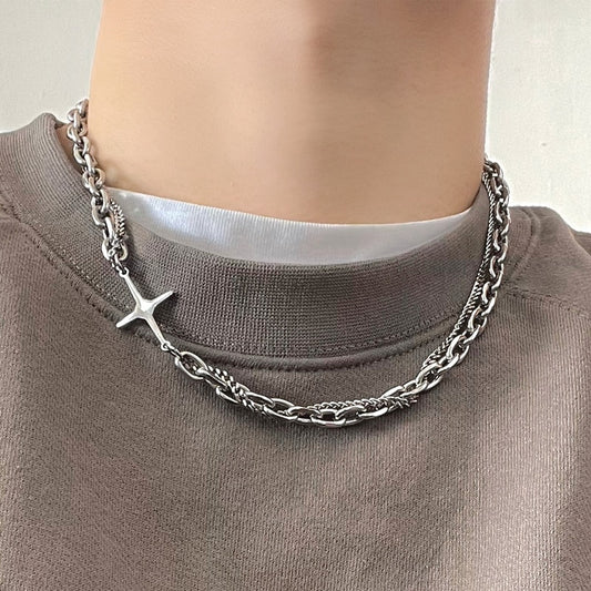 Stainless Steel Cross Necklace for Women & Men