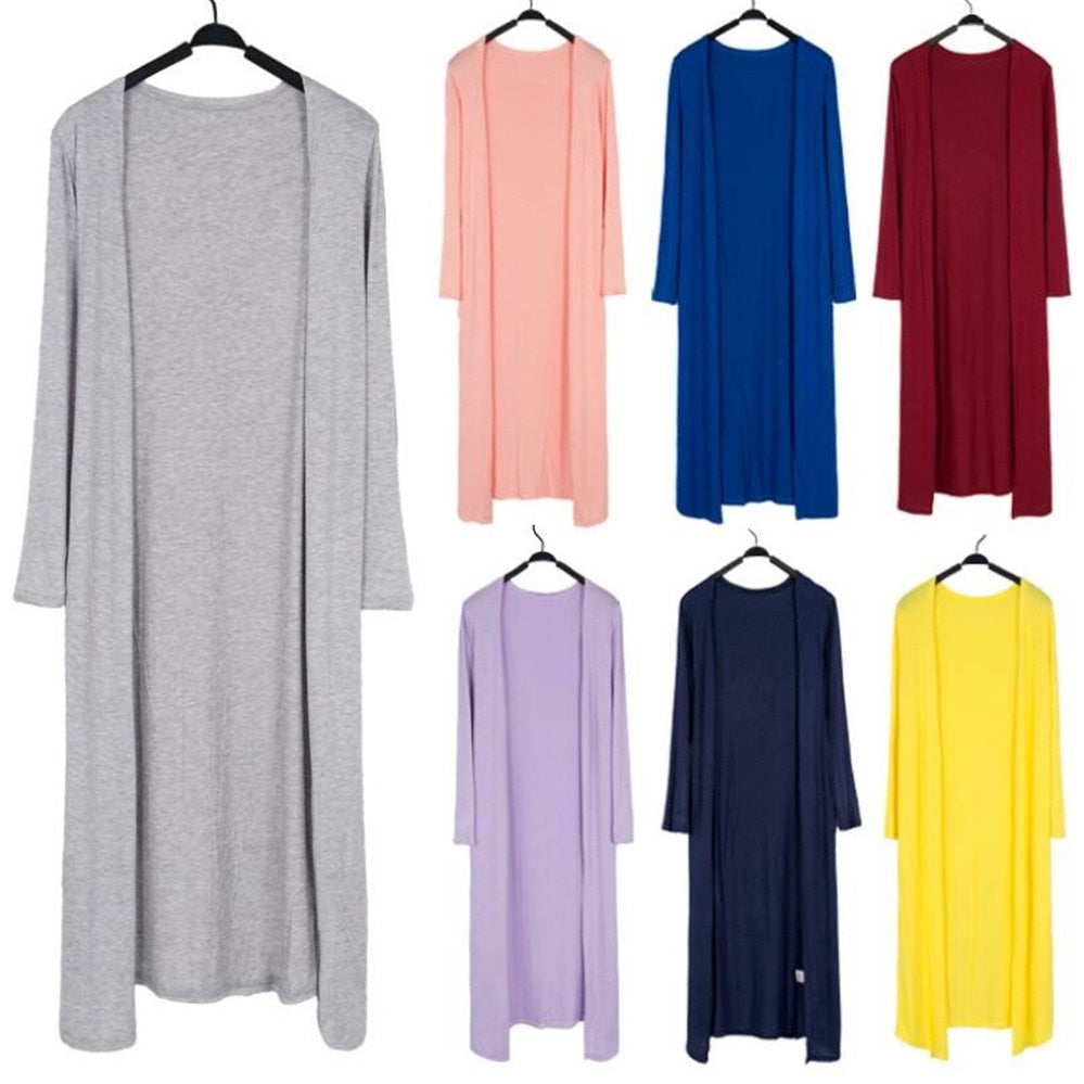 Long Cardigan Sweater Casual Outwear Women