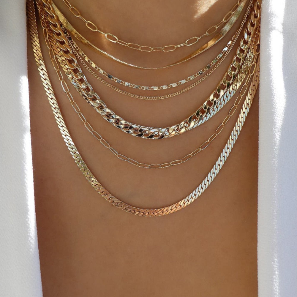 Trendy Multi-Layer Necklaces Vintage Style