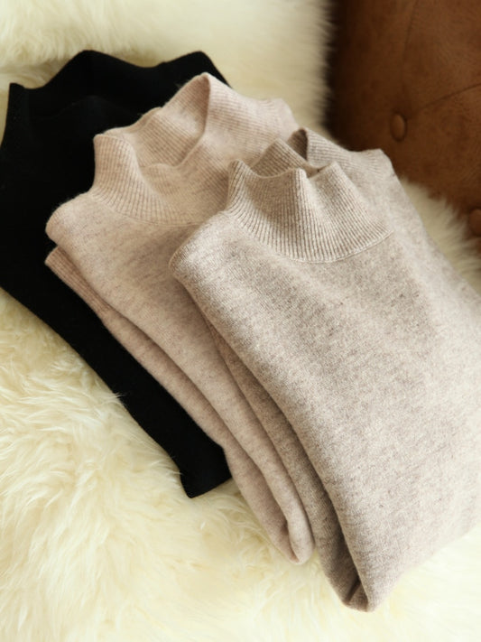 Chic Turtleneck Pullover for Women