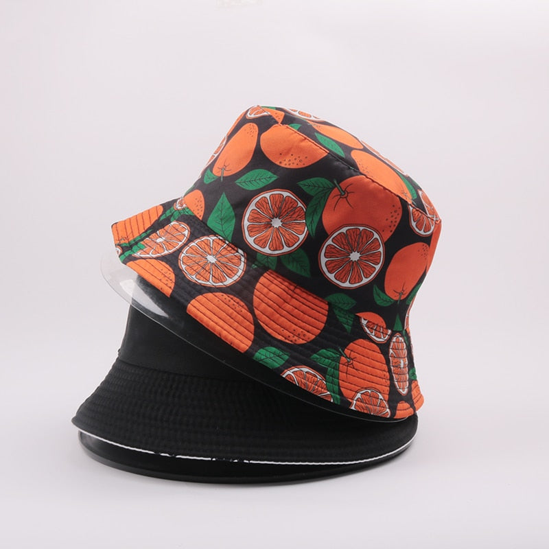 Cute Embroidered Double-sided Bucket Hat