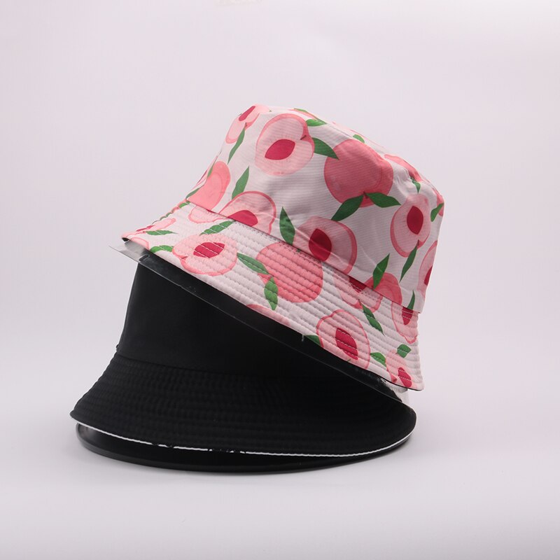 Cute Embroidered Double-sided Bucket Hat