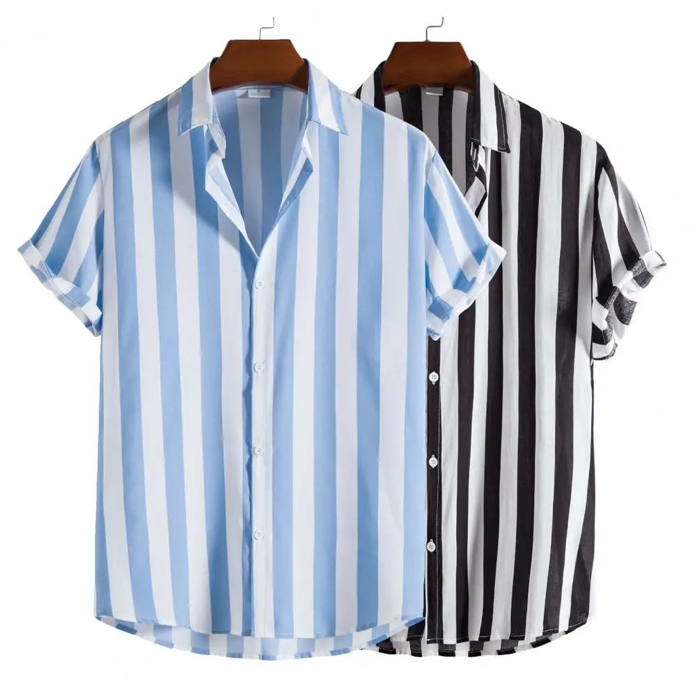 Coastal Breeze Striped Short Sleeve Shirt