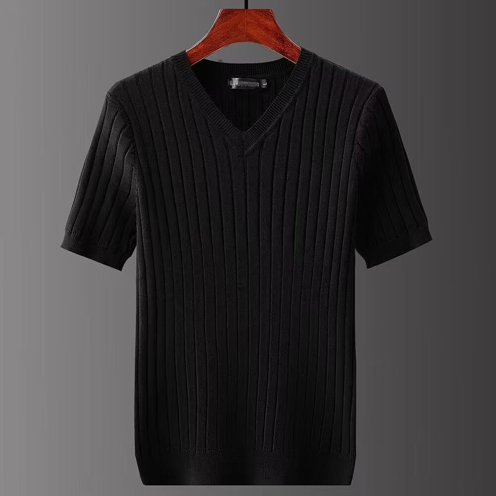 Men's Metro V-Neck Pleat Tee