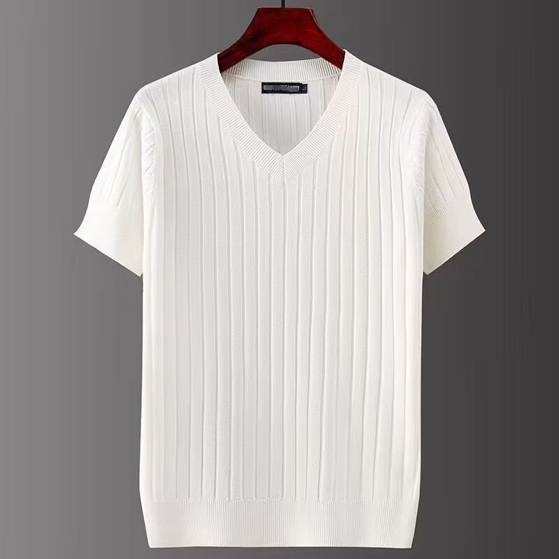 Men's Metro V-Neck Pleat Tee